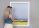 Бездротові тканинні стільникові штори-плісе Redi Shade Easy Lift Trim-at-Home Светоблокирующие 70х162 см Натуральний білий - зображення 2