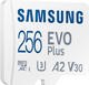 Карта памяти Samsung EVO Plus MicroSDXC 256GB U3 A2 V30 + SD адаптер (MB-MC256SA/EU) - изображение 4