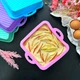 Форма квадратная силиконовая для выпечки кексов, тортов, пирогов и пирожных 18х18 см Фиолетовый - изображение 4
