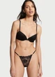 Комплект белья кружевной Victoria's Secret Love Cloud Lightly Lined Plunge 34B-S черный (14400133954QB434B/S) - изображение 4