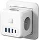 Мережевий зарядний пристрій ESSAGER Magic Cube 7 in 1 Wall Socket 3 sockets 3 USB-A 1 Type-c (ECTAC-MFB02-Z) - зображення 1