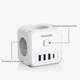 Мережевий зарядний пристрій ESSAGER Magic Cube 7 in 1 Wall Socket 3 sockets 3 USB-A 1 Type-c (ECTAC-MFB02-Z) - зображення 3