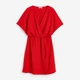 Платье короткое лентее женское H&M 061175048 S Красное (6666000315304) - изображение 5