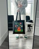 Екошопер BookOpt BK4084 YAYOI KUSAMA Квіти, чорний - зображення 8