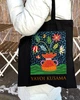 Екошопер BookOpt BK4084 YAYOI KUSAMA Квіти, чорний - зображення 10