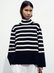 Свитер женский H&M 061169363 XL Черный/Белый (6666000312686) - изображение 1