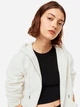 Толстовка на молнии с капюшоном женская H&M 060984902_white XL Белая (6666000318091) - изображение 3