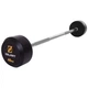 Штанга фиксированная 40 кг прямая металл резина насечки для рук Zelart Rubber Coated Barbell черная TA-2685-40 - изображение 1