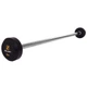 Штанга фиксированная 5 кг прямая металл резина насечки для рук Zelart Rubber Coated Barbell черная TA-2685-5 - изображение 1