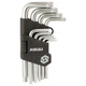 Ключ Sigma набор TORX 9шт T10-T50 CrV, короткие с отверстием (4022211) - изображение 2