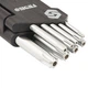 Ключ Sigma набор TORX 9шт T10-T50 CrV, короткие с отверстием (4022211) - изображение 6