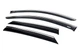 Ветровики с хромированным молдингом (4 шт, Niken) для Opel Corsa F 2019- гг - изображение 2