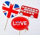 Набір фотобутафоріі Happy Moments "London" 11 шт (L903) - зображення 2