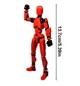 Игровая шарнирная экшн-фигурка TITAN T13 сборная подвижная кукла-робот RED 3D, красный (85945854) - изображение 6