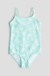 Купальник цельный мятный Ракушки H&M 110-116см (400097405) - изображение 1