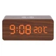 Дерев'яний світлодіодний годинник з бездротовою зарядкою UFT Wood Wireless clock Brown (UFTWWclockb) - зображення 2