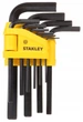 Набор Шестигранников (1,5, 2, 2,5, 3, 4, 5, 5,5, 6, 8, 10 мм) 10 шт STANLEY (0-69-253) - изображение 4