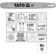 Шина Бензопилы 50 см Для Режущей Цепи 0.325" 76Z YATO (YT-84937) - изображение 1