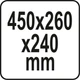 Ящик Для Інструментів (450 х 260 х 240 мм) YATO YT-09183 - зображення 2