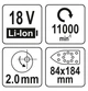 Акумуляторна 18V Дельташліфувальна Машина (БЕЗ АКУМУЛЯТОРА) YATO® YT-82755 - зображення 9