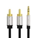 Кабель Vention AUX 3.5 mm M - 2xRCA M, 8 m, Black (BCFBK) - изображение 2