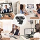 Комп'ютерна веб камера 1080P Full HD USB з вбудованим мікрофоном / поворот на 360°, чорна (85946746) - зображення 4