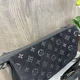 Женская замшевая сумочка клатч на плечо стиль Луи Витон, мини сумка натуральная замша черная Store - изображение 8