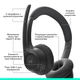 Bluetooth-гарнітура Logitech Zone 300 Wireless Black (981-001407) - зображення 6