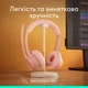 Навушники гарнітура накладні Bluetooth Logitech Zone 300 Wireless Rose (981-001412) - зображення 9