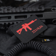 Нашивка M-Tac AR-15 .223/5,56 Laser Cut Black/Red - зображення 4