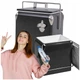 Портативный туристический стальной холодильник в ретро стиле 13 л. ESTI&ESTA CM-3200-B-MP черный автохолодильник - изображение 6