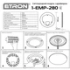 Светодиодный модуль светильник ETRON 1-EMP-280 72W Matrix 5000K IP20 круг 300 мм - изображение 2