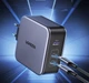 Зарядное устройство UGREEN CD289 140W 2xType-C PD, USB-A GaN Wall Charger + Type-C PD Cable Grey (90549) - изображение 7