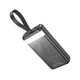 Универсальная мобильная батарея Power Bank HOCO J123B 30000mAh/2USB/Type-C/Lightning/QC/PD/22.5W/3A Черный (24032) - изображение 3