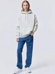 Худи оверсайз мужское H&M 061099512_grey S Серое (6666000321145) - изображение 3