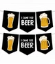 Паперова гірлянда Happy Moments "I CAME FOR BEER" 12 прапорців 2 метри (09038) - зображення 1