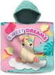 Дитячий пляжний рушник пончо Sweet Dreams з єдинорогом 60х120 см з каптуром для дівчинки 3-7 років - зображення 1