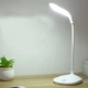 Cвітлодіодна настільна LED лампа USB з акумулятором, сенсорна регульована яскравість, біле світло. Pink - зображення 12