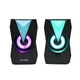 Комп'ютерні колонки 2.0 Microlab B-22 6Вт RGB Led USB Black-Blue - зображення 3