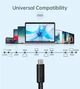 Кабель Choetech XCC-1028 USB4.0 Thunderbolt Type-C MM 80см Gen3 100W 40Gbps 8K 60Гц Black - изображение 6
