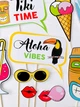 Набор фотобутафории Happy Moments для гавайской вечеринки "Aloha Vibes" 16 шт (03451) - изображение 4