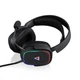 Проводные игровые наушники гарнитура Modecom Volcano LED RGB Prometheus 7.1 USB Black - изображение 1