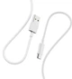 Кабель Denmen D22V USB 2.4 A 1 м 2 шт. Білий (D22V-WH) - зображення 1