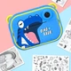 Дитячий фотоапарат миттєвого друку 3 Dinosaur microSD blue - изображение 7