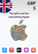 Подарункова карта iTunes 5 GBP Gift Card | United Kingdom обліковий запис тільки (Ключ активації) - изображение 1