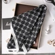 Женский платок бандана шарф повязка на шею сумку голову Honey Fashion Accessories черный (12-179) - изображение 1