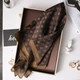 Жіноча хустка бандана шарф пов'язка на шию сумку голову Honey Fashion Accessories коричневий (12-180) - зображення 1