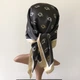 Жіноча хустка бандана шарф пов'язка на шию сумку голову Honey Fashion Accessories чорний (12-190) - зображення 3