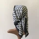 Женский платок бандана шарф повязка на шею сумку голову Honey Fashion Accessories черный (12-178) - изображение 5