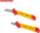 Нож строительный Workpro Pro Plus для снятия изоляции прямой диэлектрический 50x180 мм EN/IEC 60900 10000V (WP344004) - изображение 7